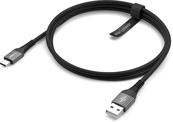 Data Cable AlzaPower AluCore USB-A to USB-C 2.0 Ultra Durable 1m dark grey ...