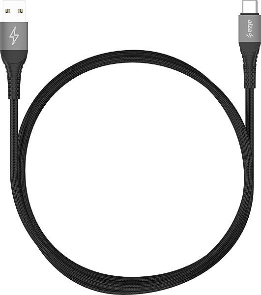 Data Cable AlzaPower AluCore USB-A to USB-C 2.0 Ultra Durable 1m dark grey ...