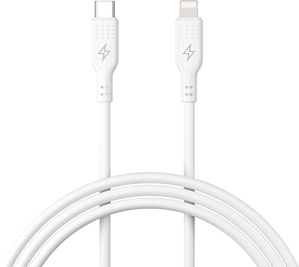 Data Cable AlzaPower SilkCore USB-C to Lightning MFi, 2m white ...