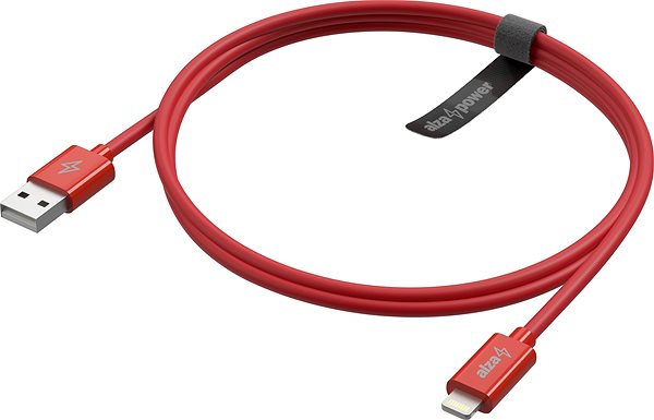 Data Cable AlzaPower Core Lightning MFi (C89) 3m red ...