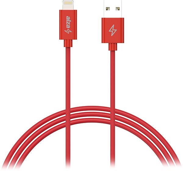 Data Cable AlzaPower Core USB-A to Lightning MFi (C189) 2m red ...