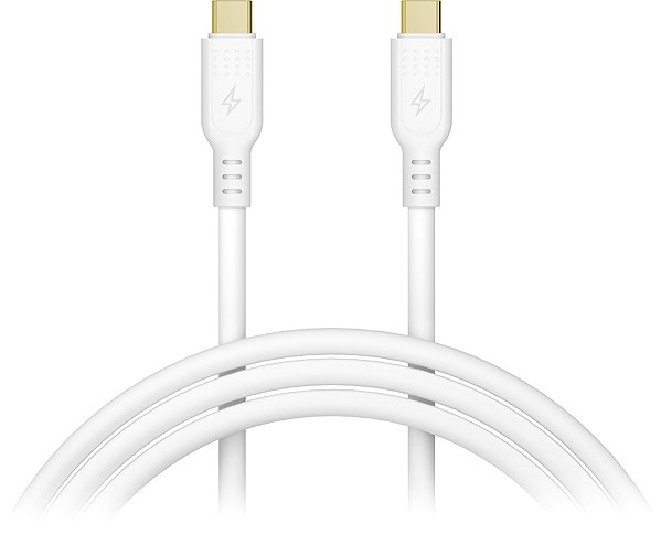Data Cable AlzaPower SilkCore USB-C to USB-C 3.2 Gen 2 240W 1m white ...