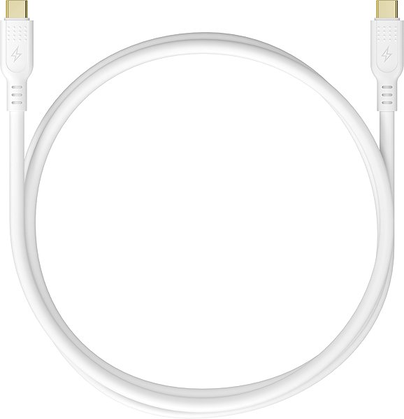 Data Cable AlzaPower SilkCore USB-C to USB-C 3.2 Gen 2 240W 2m white ...