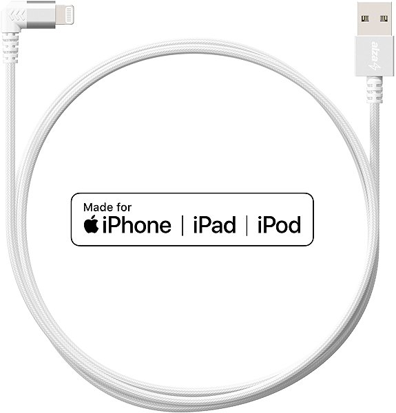 Data Cable AlzaPower 90Core USB-A to Lightning MFi 1m Silver Connectivity (ports)