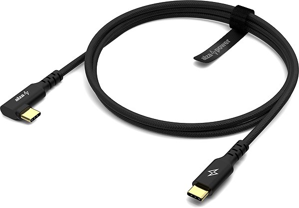 Data Cable AlzaPower 90AluCore USB-C to USB-C 2.0, 100W, 2m - black ...