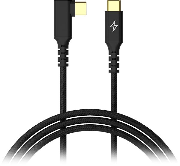 Data Cable AlzaPower 90AluCore USB-C to USB-C 2.0, 100W, 2m - black ...