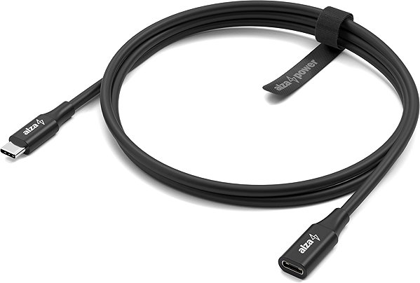 Data Cable AlzaPower Core USB-C (M) to USB-C (F) 3.2 Gen 2, 0.5m black ...