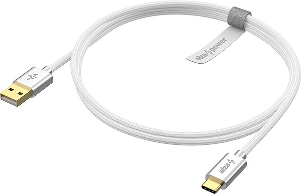 Data Cable AlzaPower AluCore Charge USB-A to USB-C 2.0 0.5m white ...