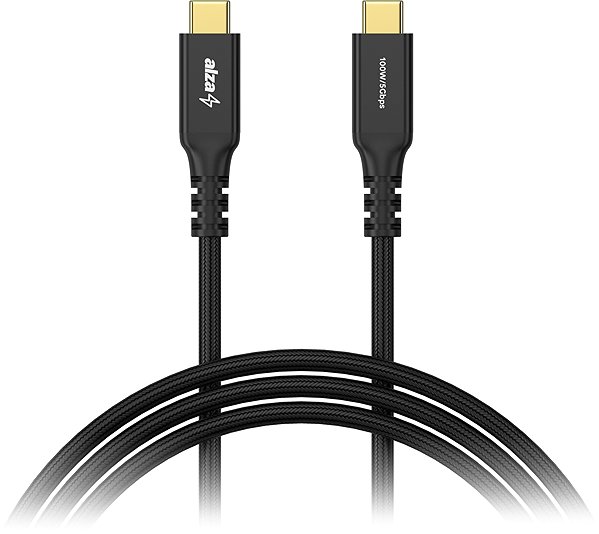 Data Cable AlzaPower AluCore USB-C / USB-C 3.2 Gen 1, 5A, 100W, 0.5m black ...