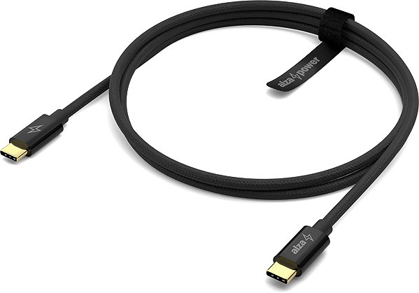 Data Cable AlzaPower CompactCore USB-C to USB-C 2.0, 100W, 2m - black ...
