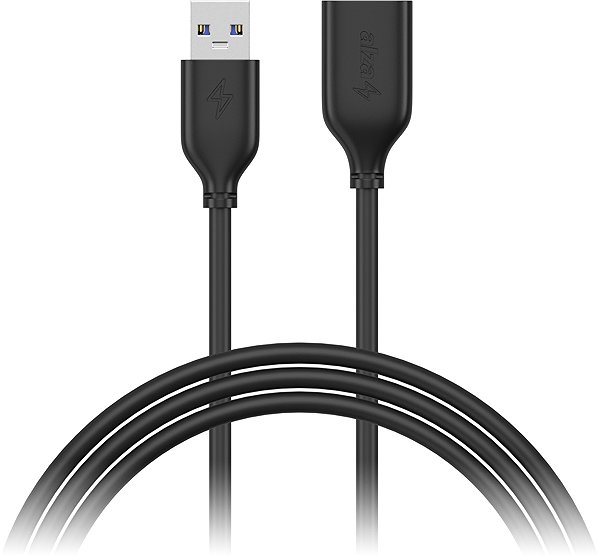Data Cable AlzaPower Core USB-A (M) to USB-A (F) 3.2 Gen 1, 1.5m Black ...