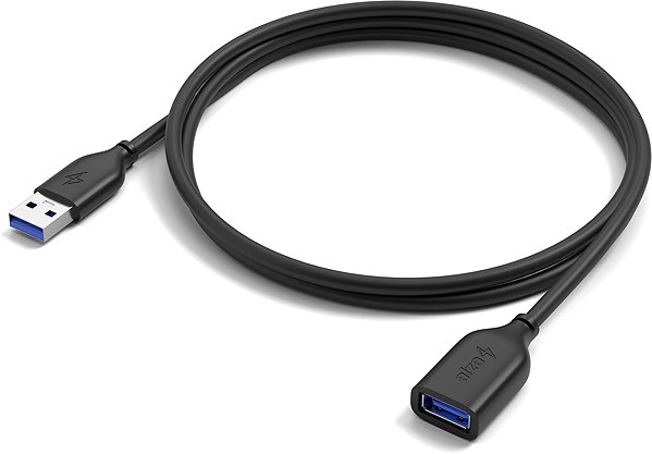 Data Cable AlzaPower Core USB-A (M) to USB-A (F) 3.2 Gen 1, 3m Black ...