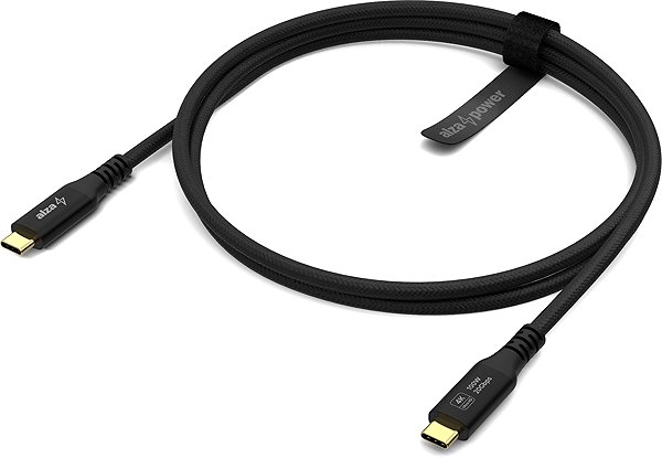 Data Cable AlzaPower AluCore USB-C to USB-C 3.2 Gen 2 100W 20Gbps 2m black ...