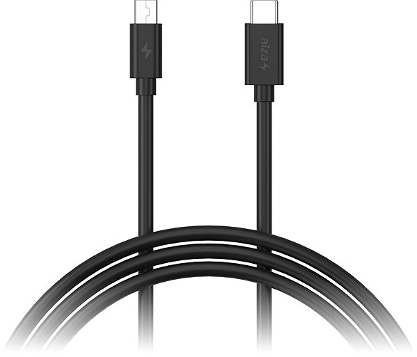 Data Cable AlzaPower Core USB-C to Mini USB 2.0 2A 0.5m black ...