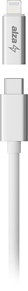 Adapter AlzaPower USB-C (F) to Lightning MFi (M) - silver ...