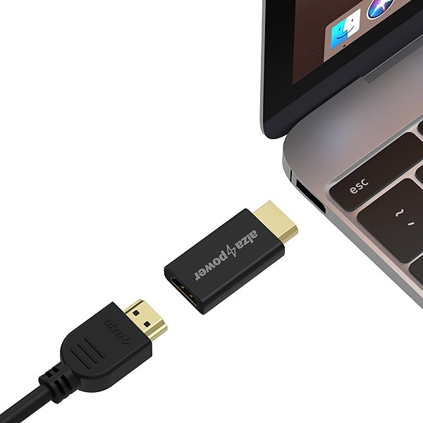 Adapter AlzaPower DisplayPort (M) to HDMI (F) 4K 30Hz Black Features/technology