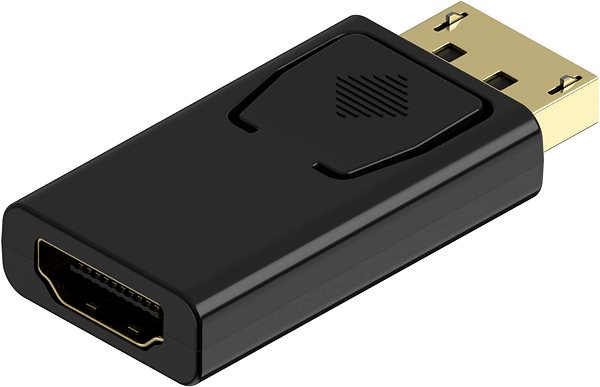 Adapter AlzaPower DisplayPort (M) to HDMI FullHD 60Hz (F) Black Lateral view