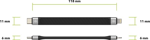 Data Cable AlzaPower FlexCore USB-C to Lightning MFi Black Features/technology