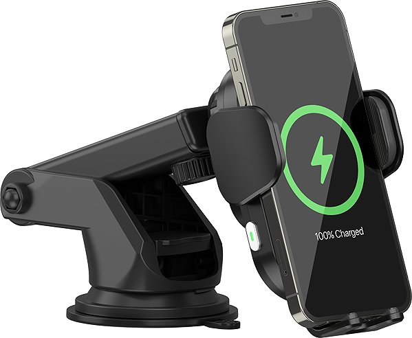 Phone holder AlzaPower WF410 Wireless Car Charger 15W black ...