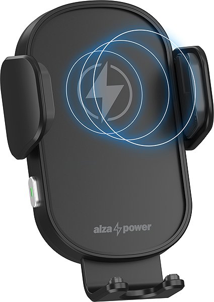 Phone holder AlzaPower WF410 Wireless Car Charger 15W black ...