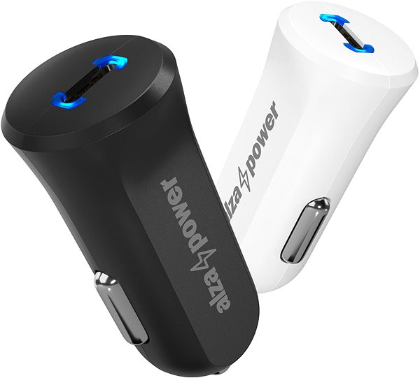 Car Charger AlzaPower Car Charger P310 Power Delivery White Lifestyle
