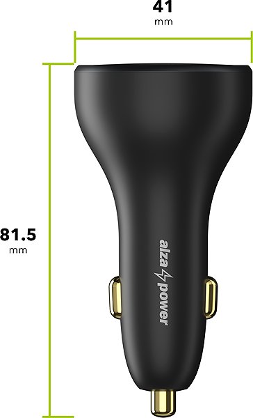 Car Charger AlzaPower Car Charger P560 USB-A + USB-C Power Delivery 160W black ...