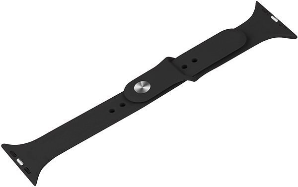 Remienok na hodinky Eternico Essential Thin pre Apple Watch 42mm / 44mm / 45mm solid black veľkosť S-M ...