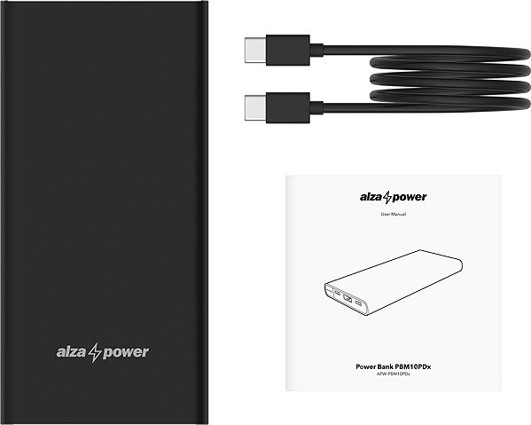 Power Bank AlzaPower Metal Gen2 10000mAh Power Delivery (22.5W) black ...
