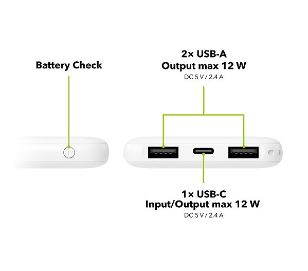 Power Bank AlzaPower Onyx Gen2 5000mAh (12W) white ...