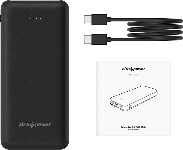 Power Bank AlzaPower Onyx Gen2 20000mAh Power Delivery (22.5W) black ...