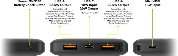 Power Bank AlzaPower Parade 10000mAh Power Delivery (22,5W) black ...
