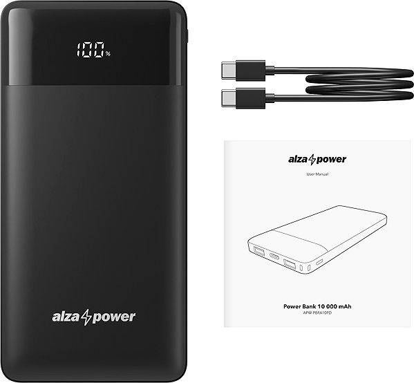 Power Bank AlzaPower Parade 10000mAh Power Delivery (22,5W) black ...