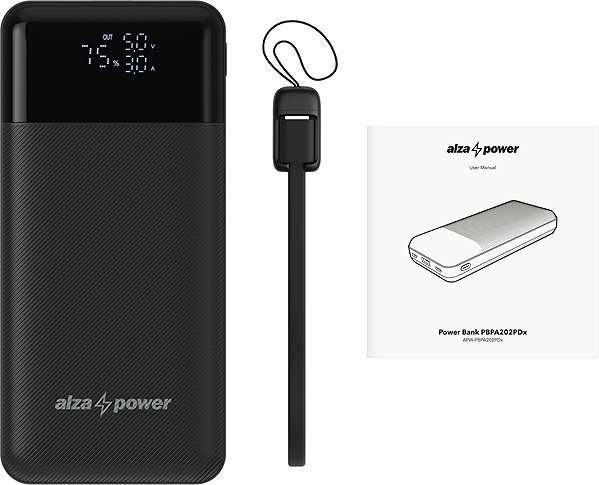Power Bank AlzaPower Parade Gen2 20000mAh Power Delivery (22.5W) black ...