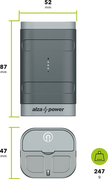 Power Bank AlzaPower Adventure 10000mAh Power Delivery (45W) grey ...