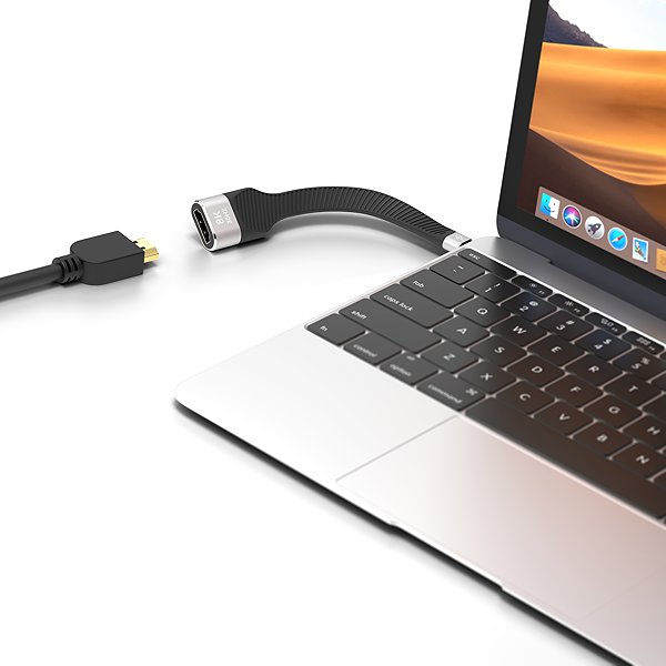 Adapter AlzaPower FlexCore USB-C 4 Gen 2 (M) to HDMI 2.1 (F) 8K black ...