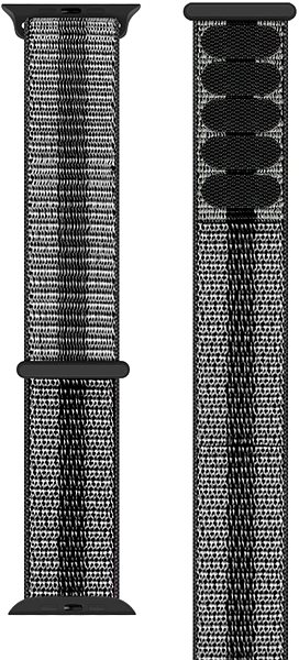 Armband Eternico Airy für Apple Watch 38mm / 40mm / 41mm Elephant Gray with Black stripe ...