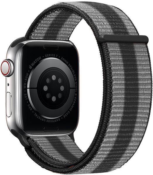 Remienok na hodinky Eternico Airy na Apple Watch 42 mm/44 mm/45 mm  Elephant Gray with Black stripe ...