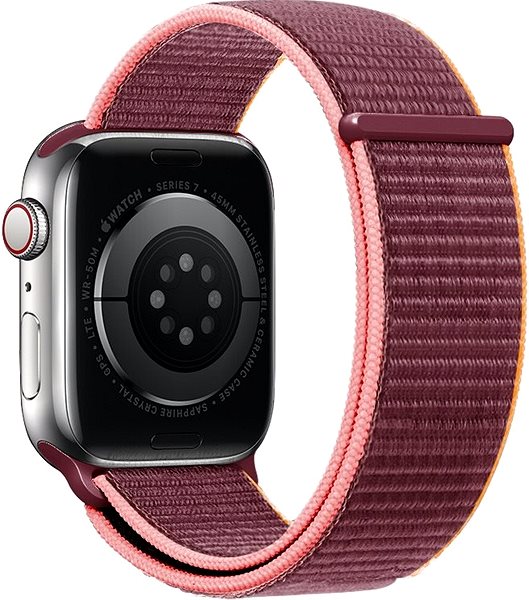 Szíj Eternico Airy Apple Watch 42mm / 44mm / 45mm - Dark Red and Pink edge ...