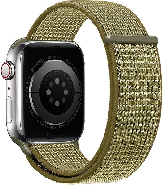 Armband Eternico Airy für Apple Watch 38mm / 40mm / 41mm Green Fig and Brown edge ...