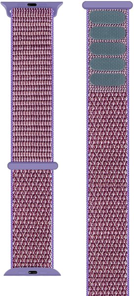 Armband Eternico Airy für Apple Watch 42mm / 44mm / 45mm Stein rot und blau Rand ...