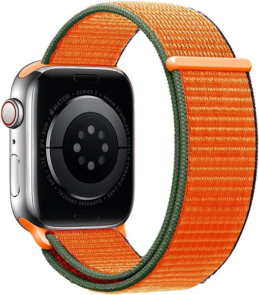 Szíj Eternico Airy Apple Watch 38mm / 40mm / 41mm - Coral Orange and Brown edge ...