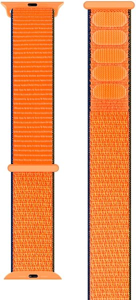 Szíj Eternico Airy Apple Watch 42mm / 44mm / 45mm - Coral Orange and Brown edge ...
