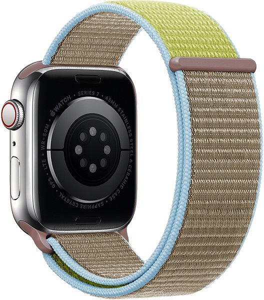 Armband Eternico Airy für Apple Watch 38mm / 40mm / 41mm Biscuit Gold and Blue edge ...