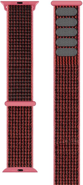 Armband Eternico Airy für Apple Watch 42mm / 44mm / 45mm Rustic Red and Red edge ...