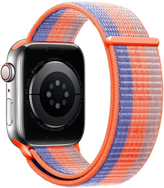 Szíj Eternico Airy Apple Watch 38mm / 40mm / 41mm - Sky Blue with Orange stripe ...