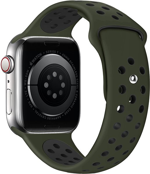 Remienok na hodinky Eternico Sporty na Apple Watch 42 mm/44 mm/45 mm  Pure Black and Khaki ...