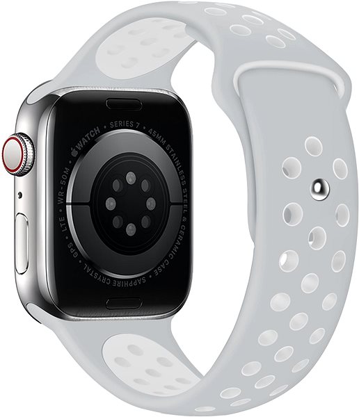 Szíj Eternico Sporty Apple Watch 38mm / 40mm / 41mm - Cloud White and Gray ...