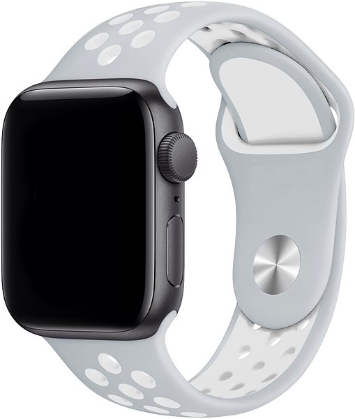 Szíj Eternico Sporty Apple Watch 42mm / 44mm / 45mm - Cloud White and Gray ...
