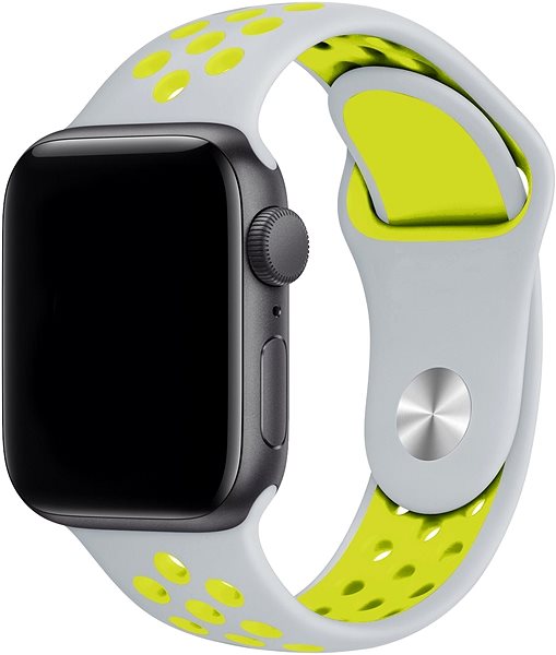 Szíj Eternico Sporty Apple Watch 38mm / 40mm / 41mm - Mustard Yellow and White ...
