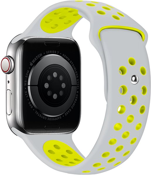 Remienok na hodinky Eternico Sporty na Apple Watch 42 mm/44 mm/45 mm   Mustard Yellow and White ...